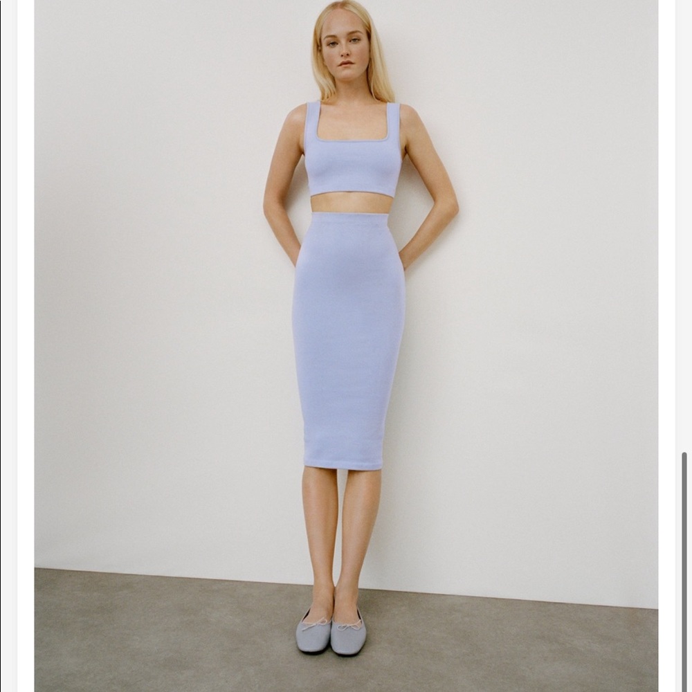 ZARA Seamless set light blue perfect for spring!